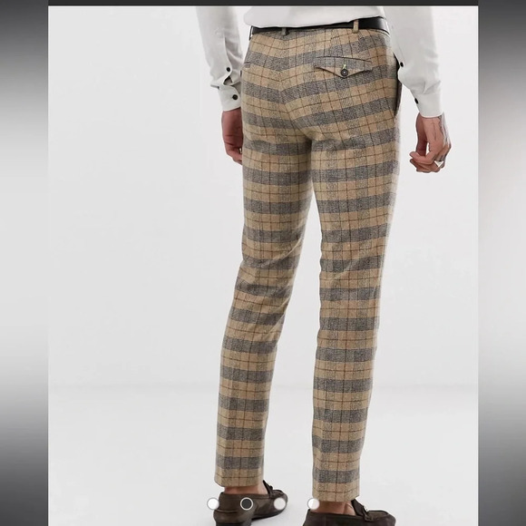 Twisted Tailor Ace super skinny suit pants in heritage check - Picture 4 of 5